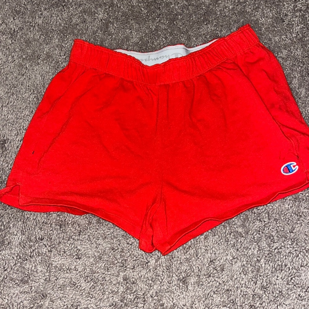 Champion Red Shorts